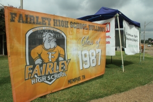 Fairley High School displayed their banner.